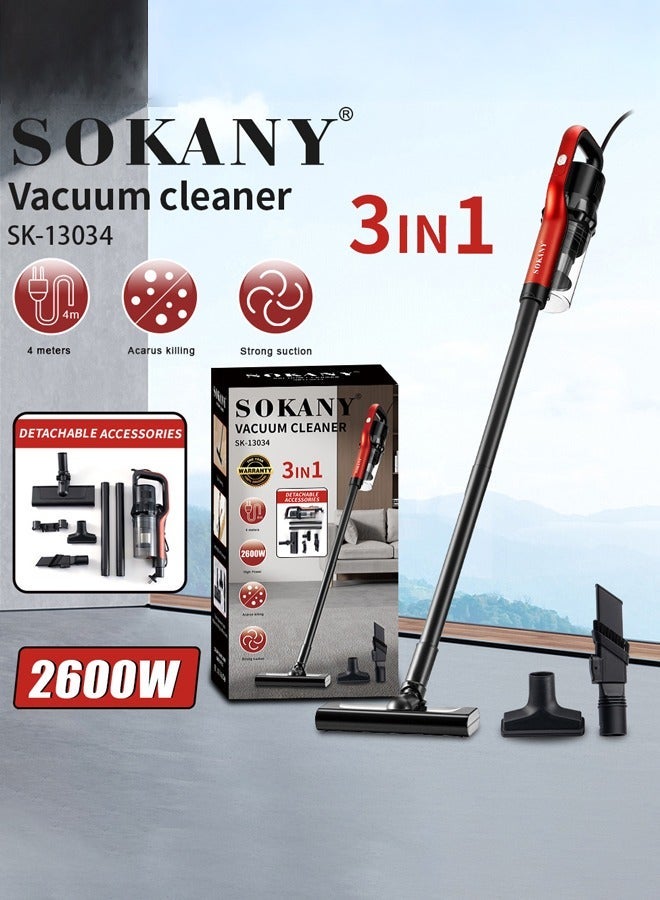 sokany 3 in 1 Vacuum Cleaner,4m Corded Upright Vacuum Cleaner,Ideal for Home, Car, Hard Floor, Carpet, Pet Hair,SK-13034 - Image 5