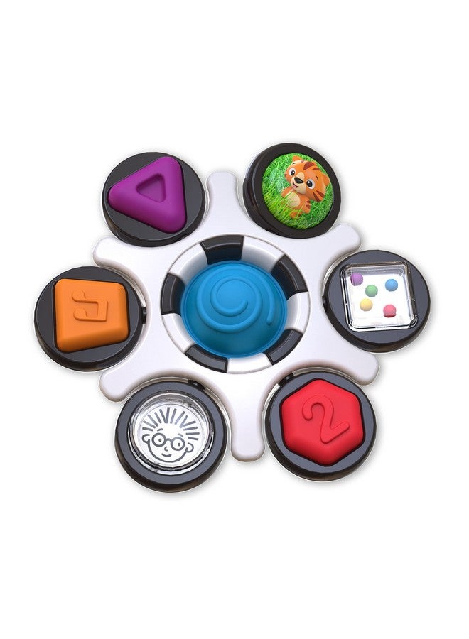 Baby Einstein Curiosity Clutch Fidget Sensory Toy and Pop It Rattle, BPA Free Infant Teether, Age 3 Months+, Multicolored - Image 1