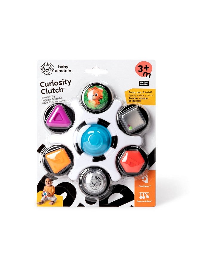 Baby Einstein Curiosity Clutch Fidget Sensory Toy and Pop It Rattle, BPA Free Infant Teether, Age 3 Months+, Multicolored - Image 3