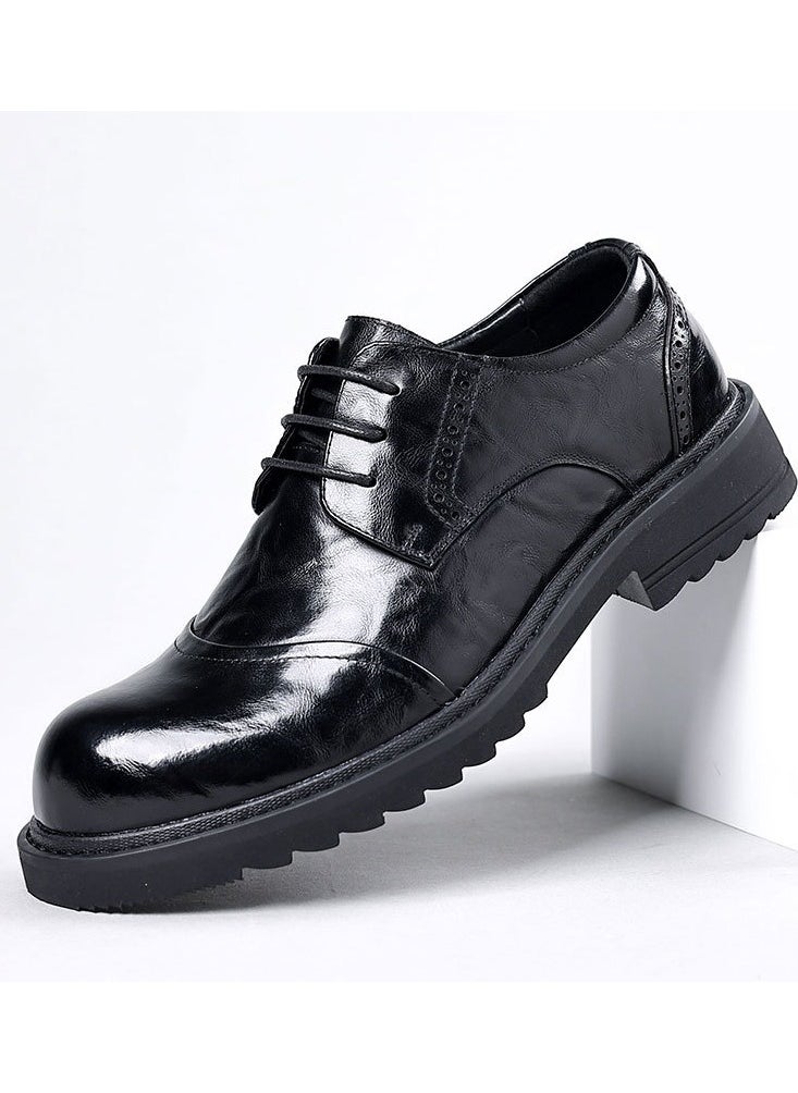 KUYING - New Men's Business Leather Shoes - Image 1