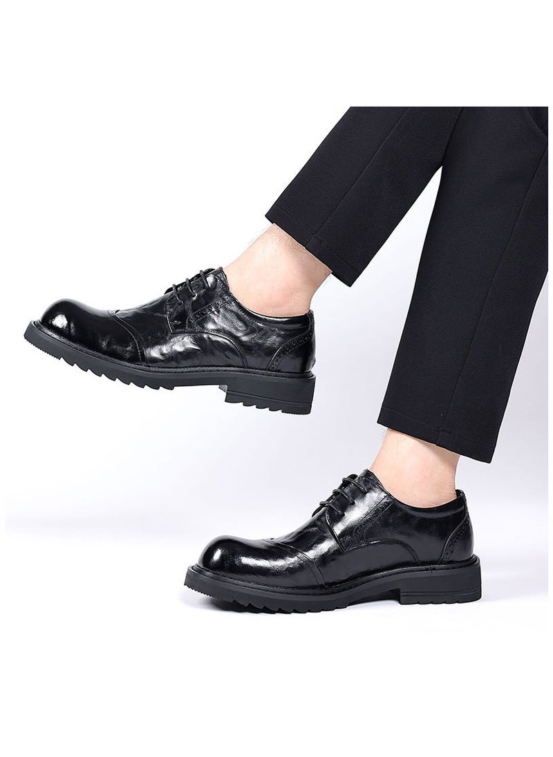 KUYING - New Men's Business Leather Shoes - Image 1