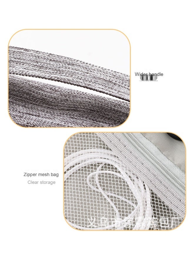 Dual/Single Layer Data Cable Storage Bag | Layered Electronic & Digital Organizer Carrying Case, Portable Travel Essential - Image 4