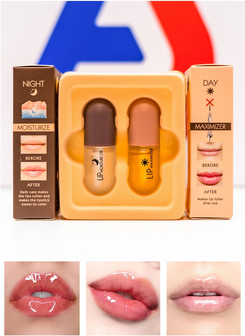 Kiss Beauty - Lip Moisturize Oil For Night & Lip Maximizer For Day - 6ml - Image 1