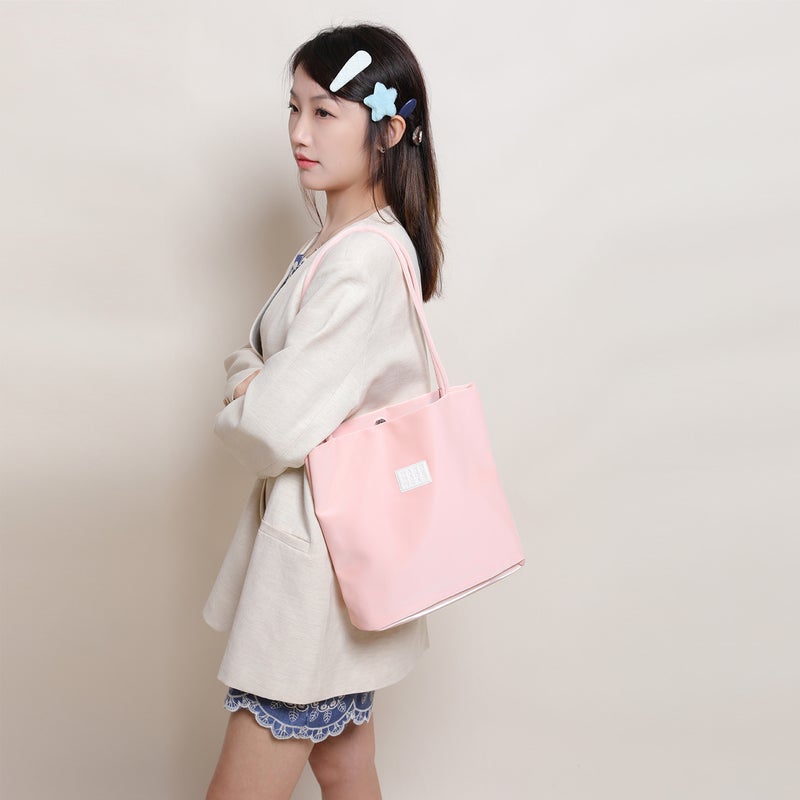 EHOOO Women's Nylon Solid Color Bucket Tote Bag 2026 - Image 4
