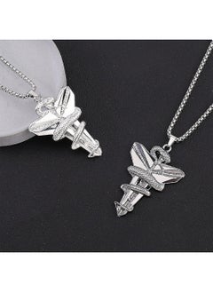 Generic Black Stainless Steel Kobe Commemorative Necklace  Fashionable Souvenir to Honor the Basketball Star  - Image 4