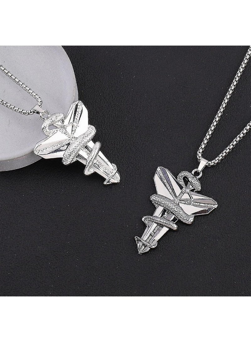 Black Stainless Steel Kobe Commemorative Necklace  Fashionable Souvenir to Honor the Basketball Star  - Image 4
