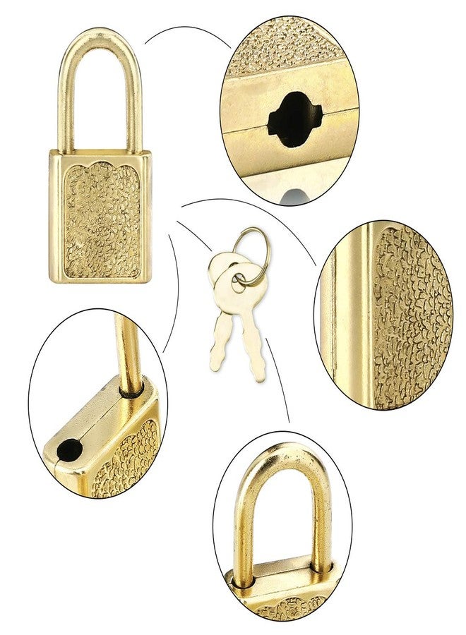 Mindy 10pcs Mini Cute Diary Padlocks Gold Small Luggage Locks with Keys for Jewelry Boxes Decor - Image 5