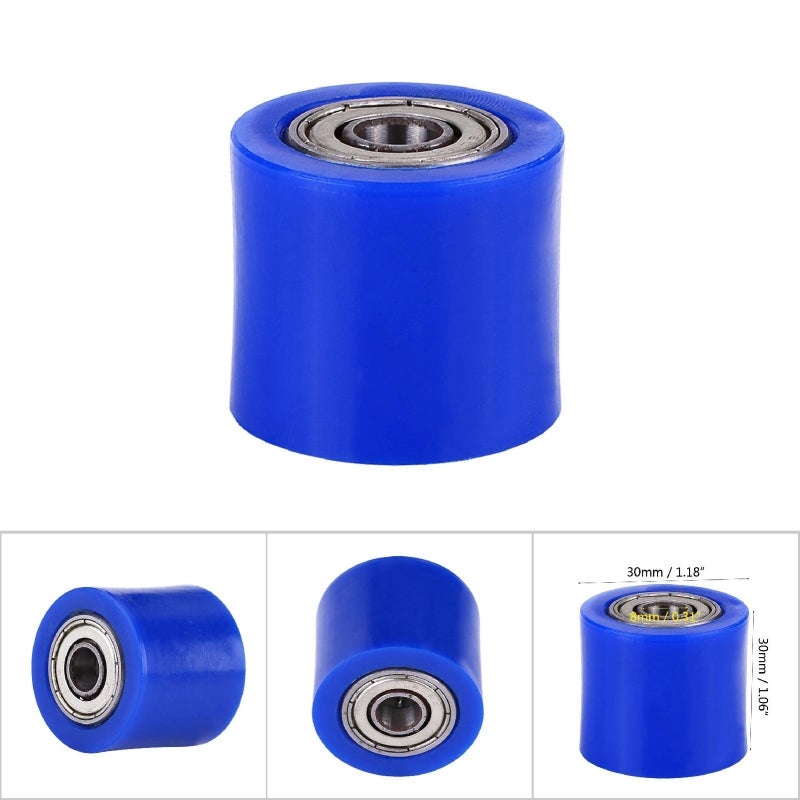 8mm Universal Chain Roller Tensioner Pulley Wheel Guide for Motorcycle Dirt Bike Enduro Orange - Image 5