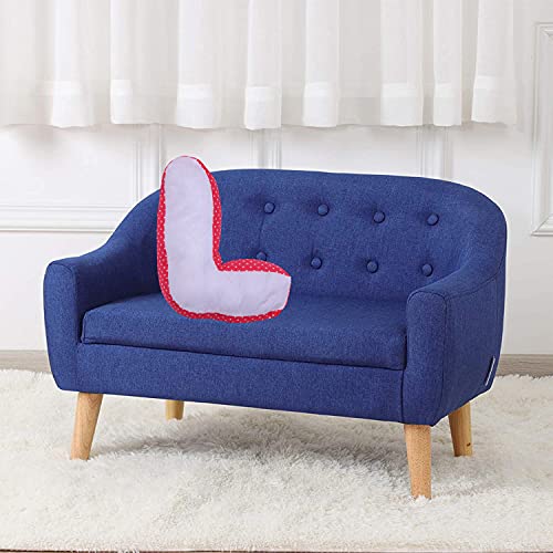 creative textiles Alphabet Shape Decorative Alphabet Cotton Cushion, Red & White Soft Pillow Alphabet Shape (L) - Image 4