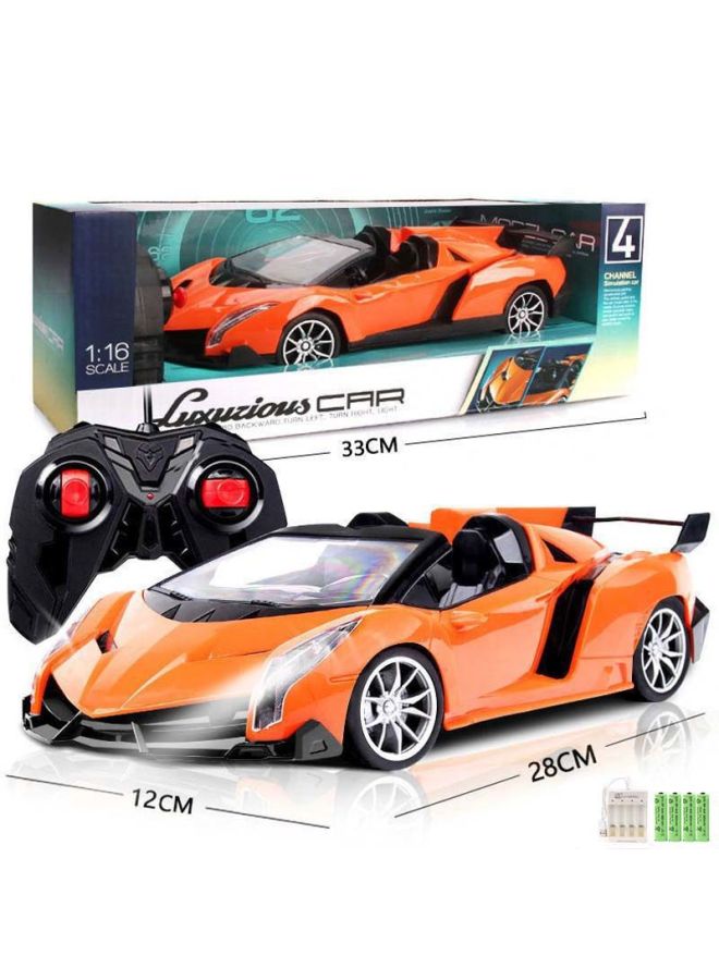 Racing Boy Toy Remote Control Car Change Car Shape King Kong Robot Children's Toy Lambo Oversized Gini-Color:Orange Lamborghini Large Body Remote Control-Proportion:Deluxe Edition (3 Groups Of Rechargeable Batteries + Charger + Remote Control) - Image 1
