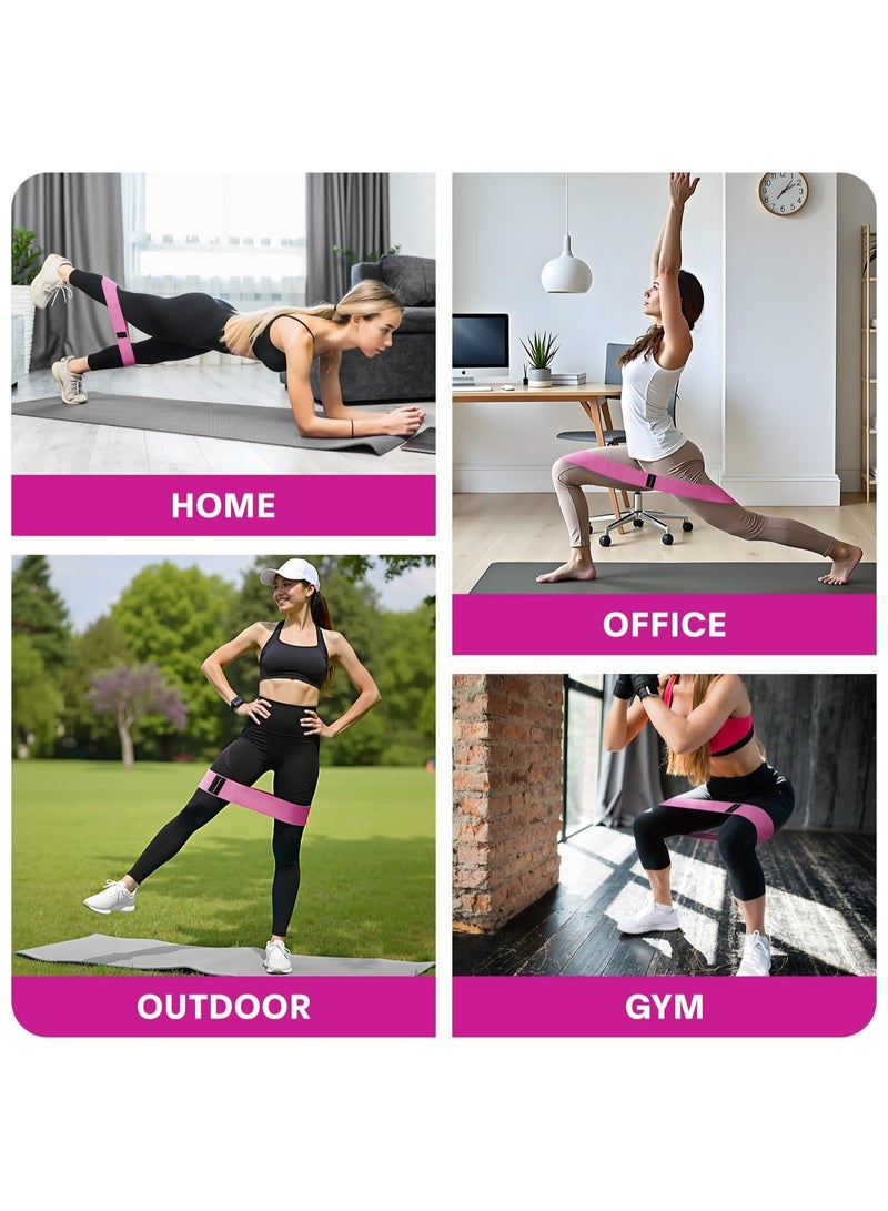 أحزمة مقاومة، أحزمة تمرين، أحزمة تمرينات، أحزمة تمرين الغنائم، أحزمة تمرين لتدريب العضلات، أحزمة بيلاتيس، أحزمة مرنة للساق، 3 مجموعات من أحزمة التمدد للتمرين للنساء أو الرجال - Image 3