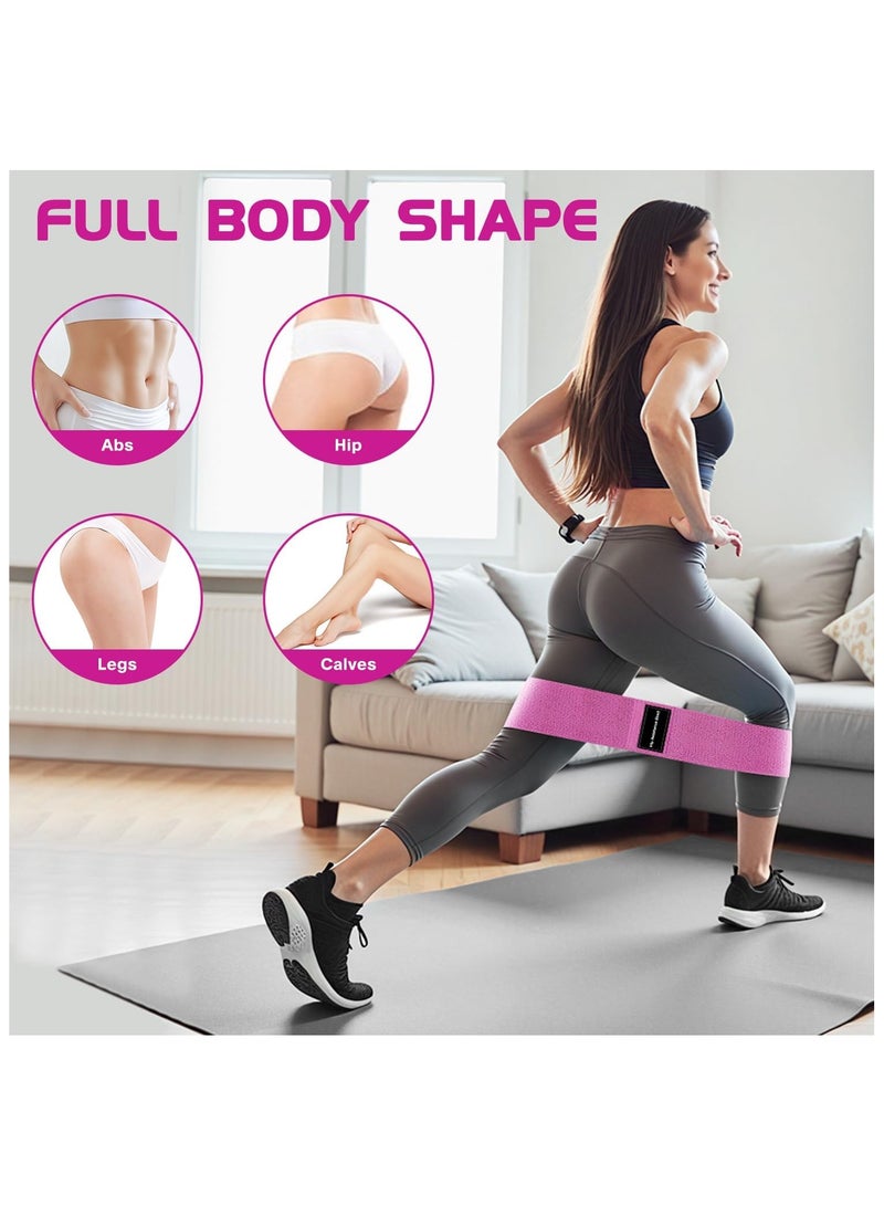 أحزمة مقاومة، أحزمة تمرين، أحزمة تمرينات، أحزمة تمرين الغنائم، أحزمة تمرين لتدريب العضلات، أحزمة بيلاتيس، أحزمة مرنة للساق، 3 مجموعات من أحزمة التمدد للتمرين للنساء أو الرجال - Image 5