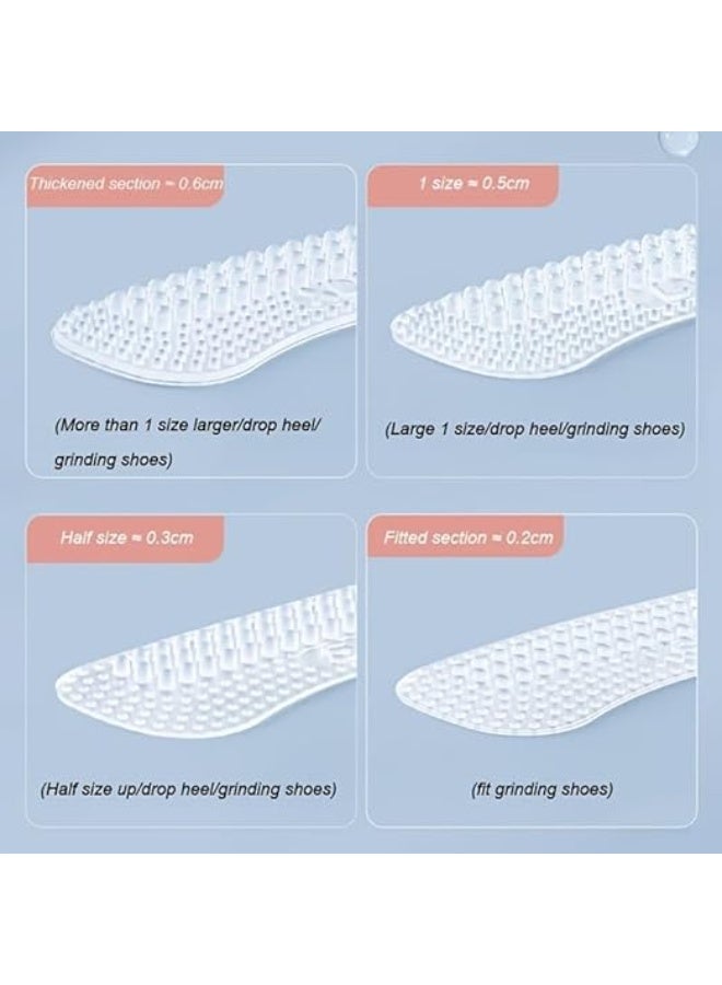 2 Pairs Silicone Heel Stickers Heels Grips For Women Men, Anti Slip Heel Cushions Non-Slip Inserts Pads Foot Heel Care Protector(XS） - Image 4