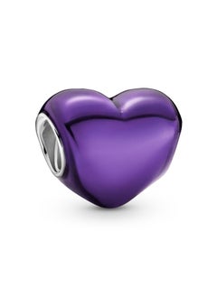 PANDORA Metallic Purple Heart Charm  - Image 1