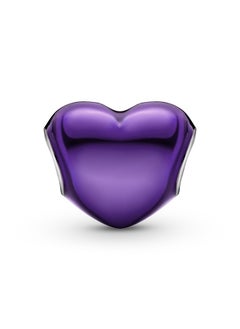 PANDORA Metallic Purple Heart Charm  - Image 3