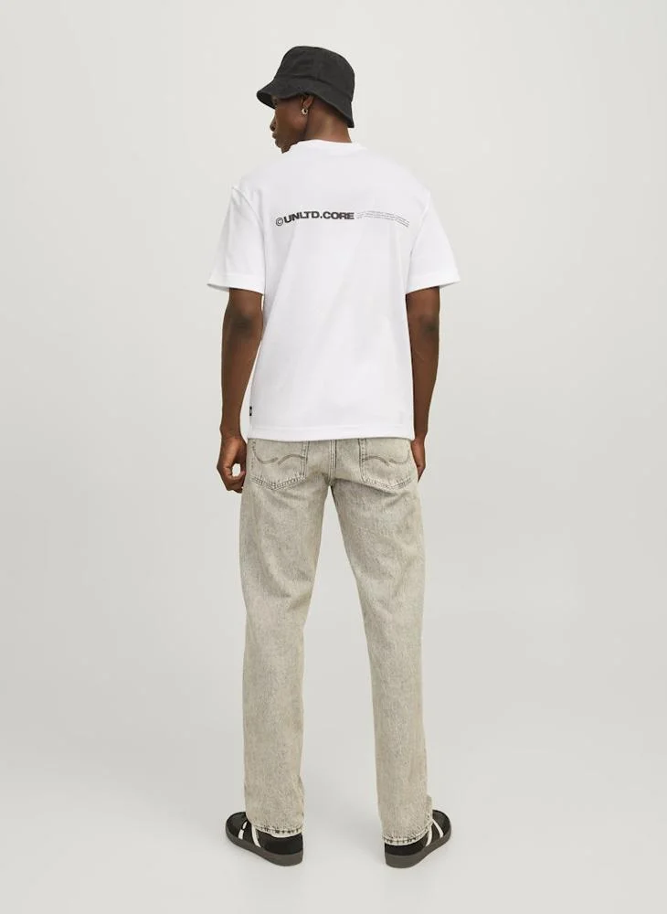 JACK & JONES Jcoaero Print Short Sleeve Crew Neck T-Shirt