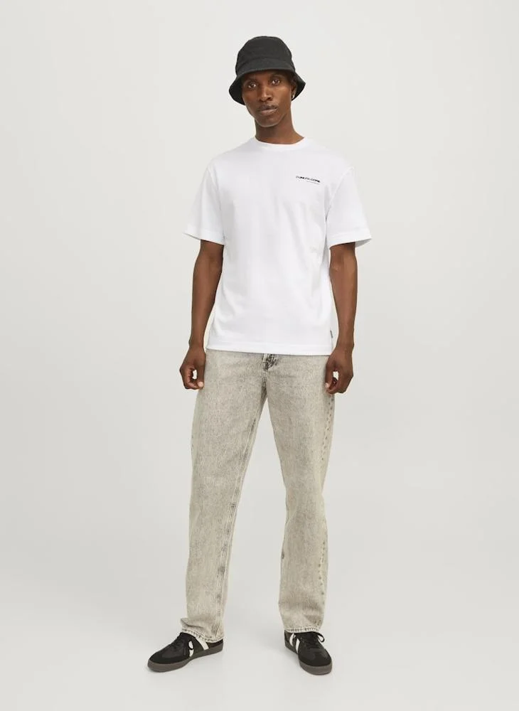 JACK & JONES Jcoaero Print Short Sleeve Crew Neck T-Shirt