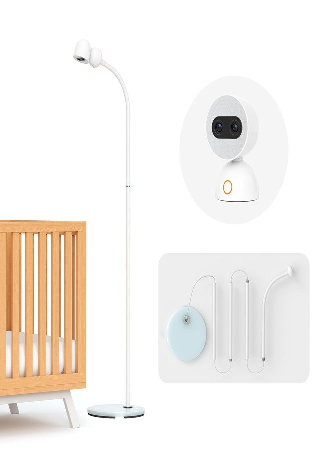 Simsky Baby Monitor Floor Stand Holder, Plug & Play, Internal Cord Routing, Freely Adjust, Easy Assembly, Compatible Camera - Image 1