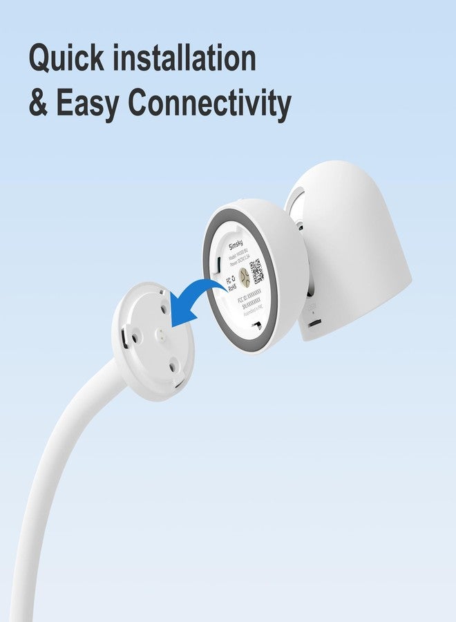 Simsky Baby Monitor Floor Stand Holder, Plug & Play, Internal Cord Routing, Freely Adjust, Easy Assembly, Compatible Camera - Image 2