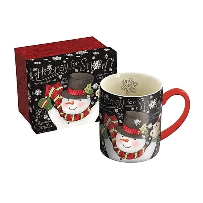 Lang Chalkboard Snowman Mug by Susan Winget, 14 oz., Multicolored - Image 2