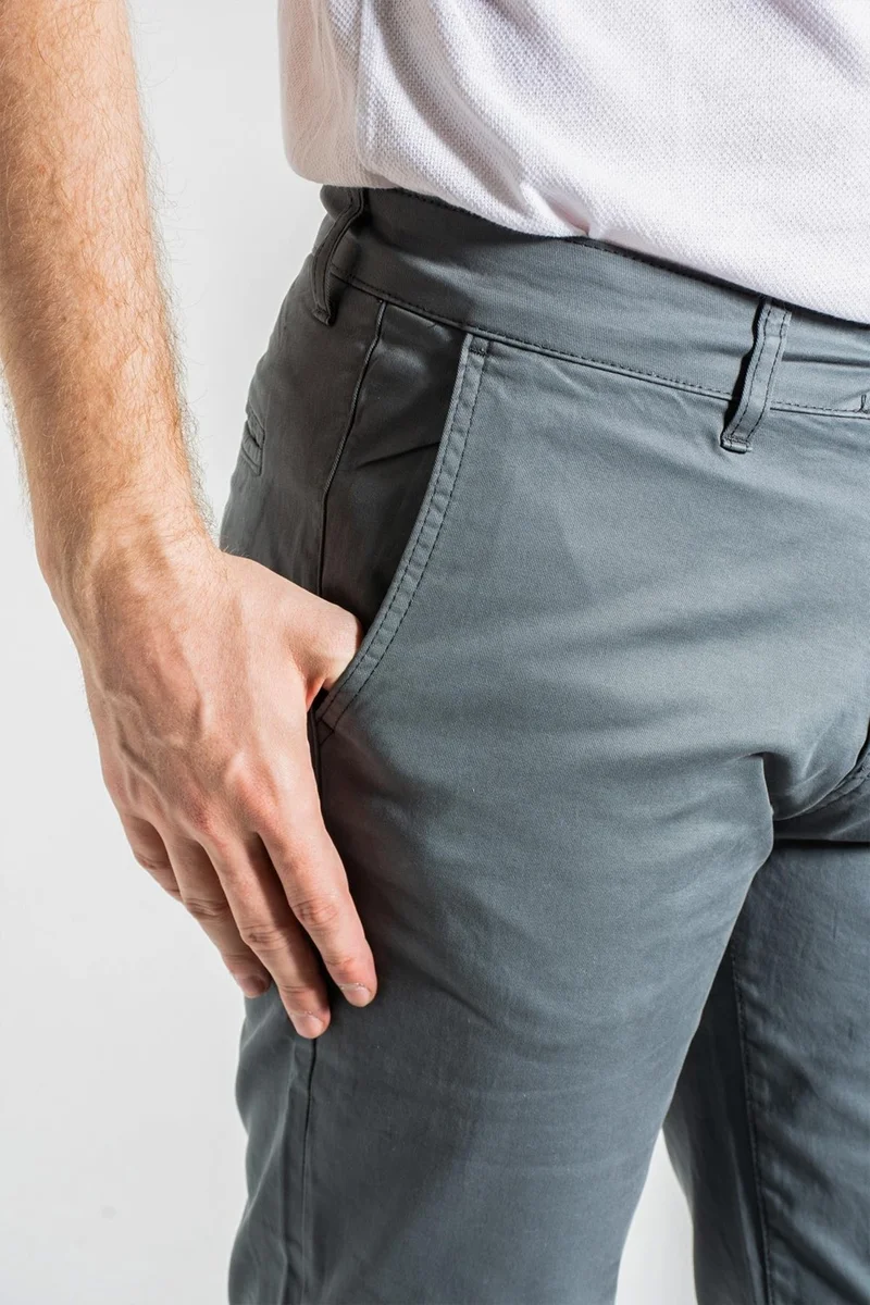 سيدي دينيم Side Pocket Classic Chino Men's Pants Gabardine C401-1