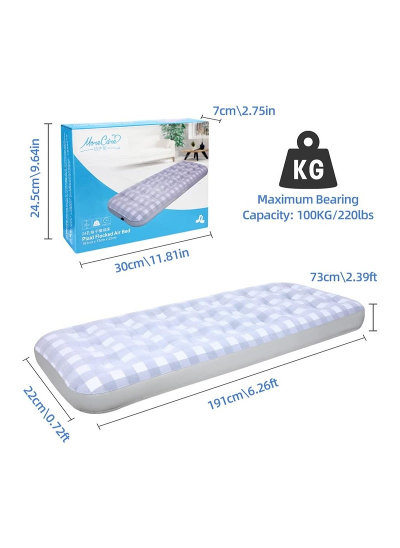 FULL JOY Flowy Single Size Camping Inflatable Air Mattress  for Adults And Kids  For Indoor and Outdoor Activities  - Image 2