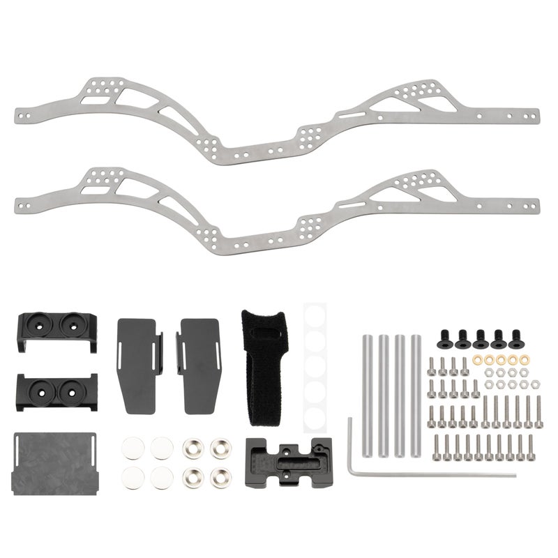 MEUS RACING SCX24 LCG Chassis TC4 Titanium Frame for Axial SCX24 C10 Bronco Wrangler 124 RC Crawler Upgrades C10 - Image 3