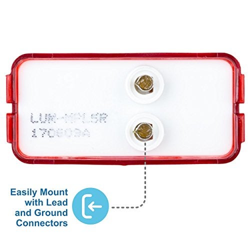 Lumitronics RV Mini Thin Line 37 Series Sealed LED Marker/Clearance Light (Red) - Image 5