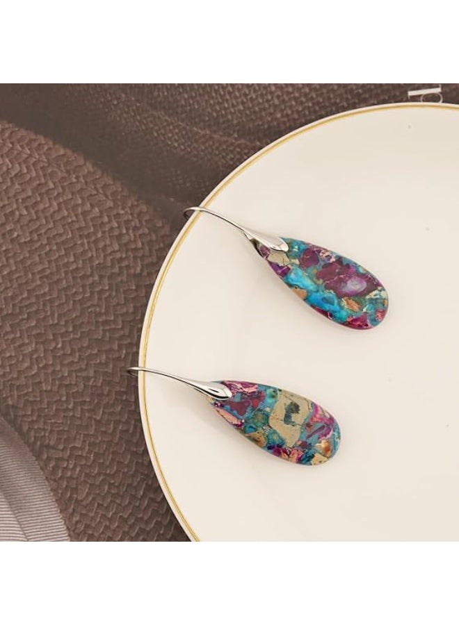 Natural Healing Stone Fishhoop Dangle - Image 2