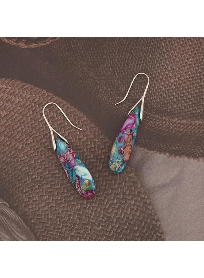 Natural Healing Stone Fishhoop Dangle - Image 4