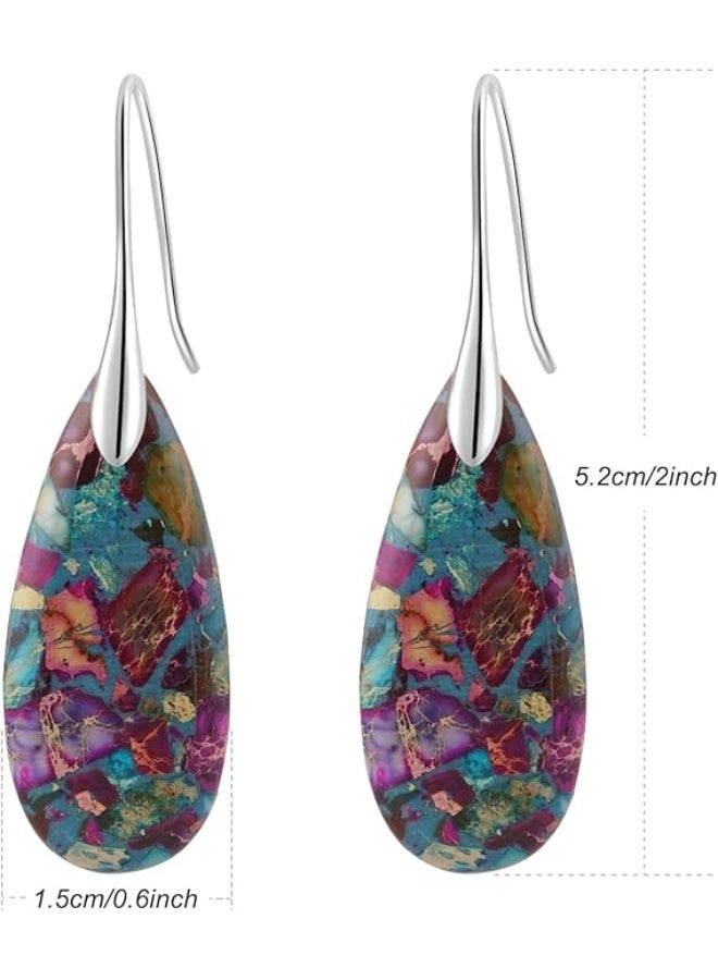 Natural Healing Stone Fishhoop Dangle - Image 5