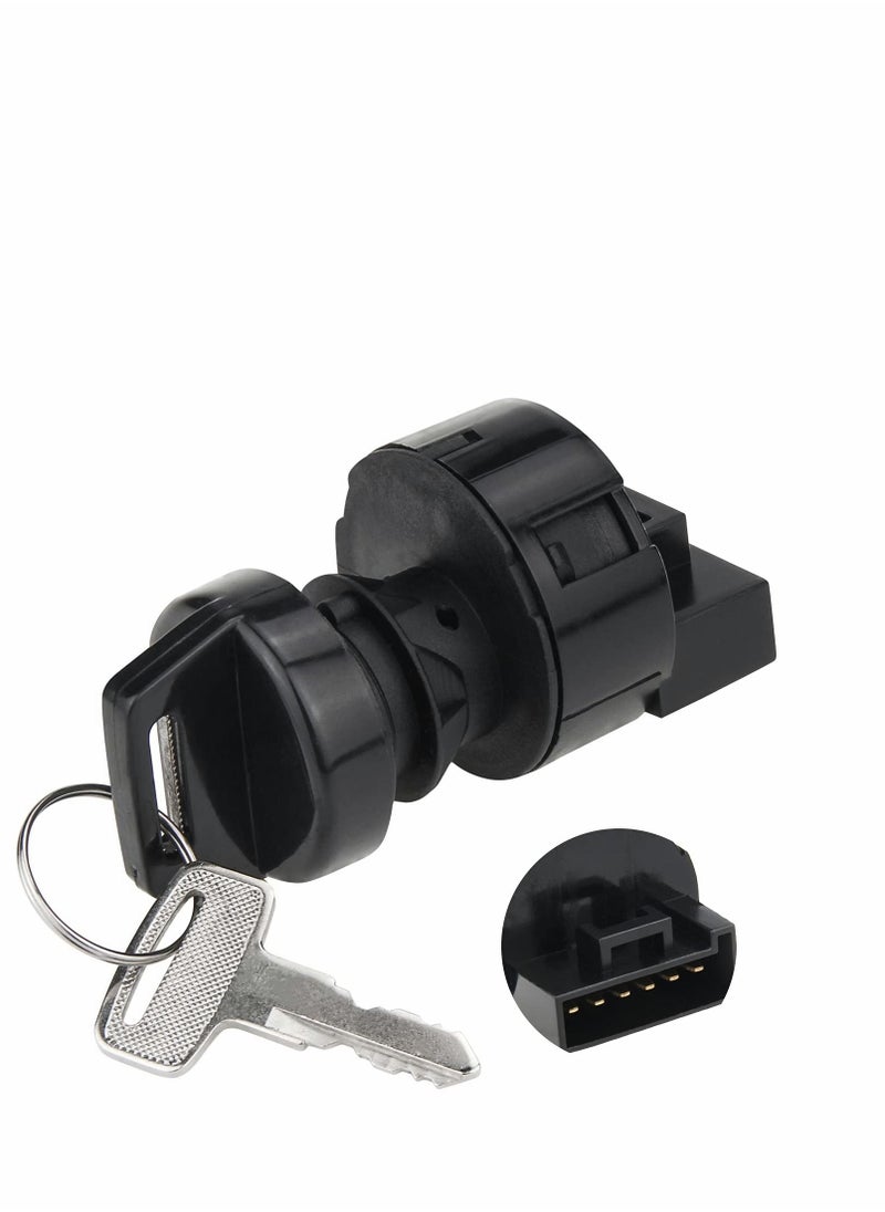 Y&D - Lgnition Key Switch for Polaris Ranger 400 425 500 570 700 800 900 1000 RZR Sportsman 600 Replace 4011002 4012165 Off Run Start 6 Pin 3 Position - Image 1