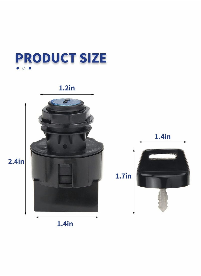 Y&D - Lgnition Key Switch for Polaris Ranger 400 425 500 570 700 800 900 1000 RZR Sportsman 600 Replace 4011002 4012165 Off Run Start 6 Pin 3 Position - Image 1