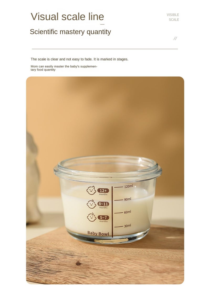 general طقم علب تخزين الطعام الزجاجية 4 قطع لوجبات الأطفال التكميلية - Image 4