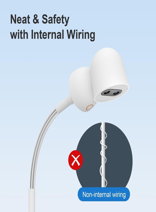 Simsky Baby Monitor Clip-on Mount, Plug & Play, Internal Cord Routing, Freely Adjust, Sturdy Flexible Baby Camera Holder for Crib Nursery, Compatible Camera - Image 4