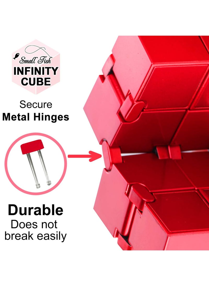 YelaJoy - Infinity Cube Fidget Toy,Built-in Metal Never Ending Fidget Cube,Cool Sensory Infinity Cube Fidget Toy for Stress and Anxiety Relief - Image 1