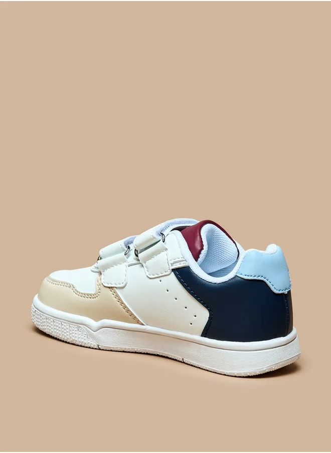 LBL by Shoexpress Boys Panelled Sneakers with Hook and Loop Closure