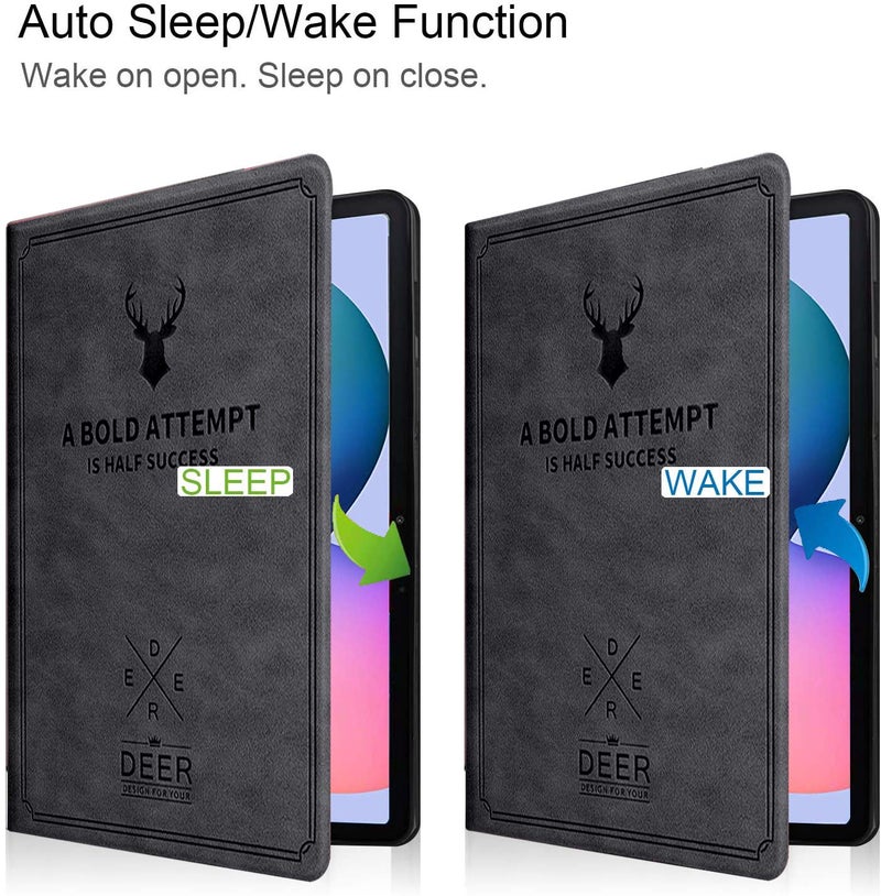 Robustrion Smart Premium Stand Case Cover for iPad 9.7 inch(24.6cm) 2018/2017/Air 2/Air 5th 6th Generation Model A1822 A1823 A1893 A1954 - Deer Black - Image 2