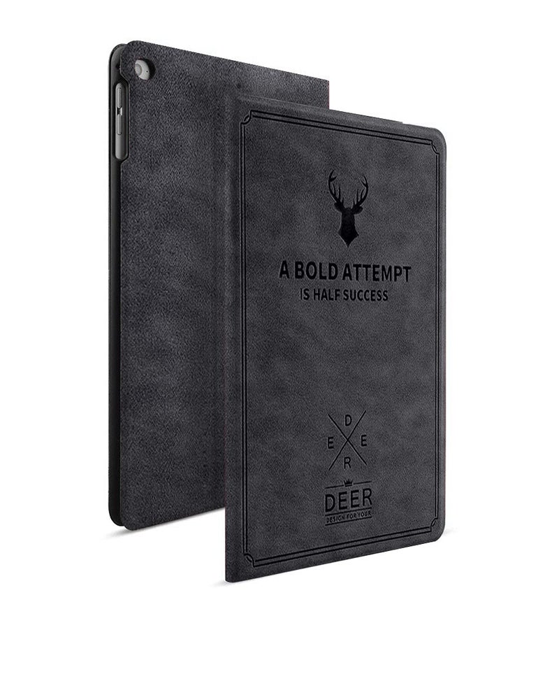 Robustrion Smart Premium Stand Case Cover for iPad 9.7 inch(24.6cm) 2018/2017/Air 2/Air 5th 6th Generation Model A1822 A1823 A1893 A1954 - Deer Black - Image 5
