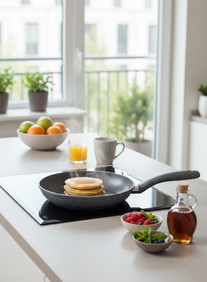 Trust Non-Stick Aluminium Granite Frying Pan With Heat Resistant Handle Grey 30cm - Image 5