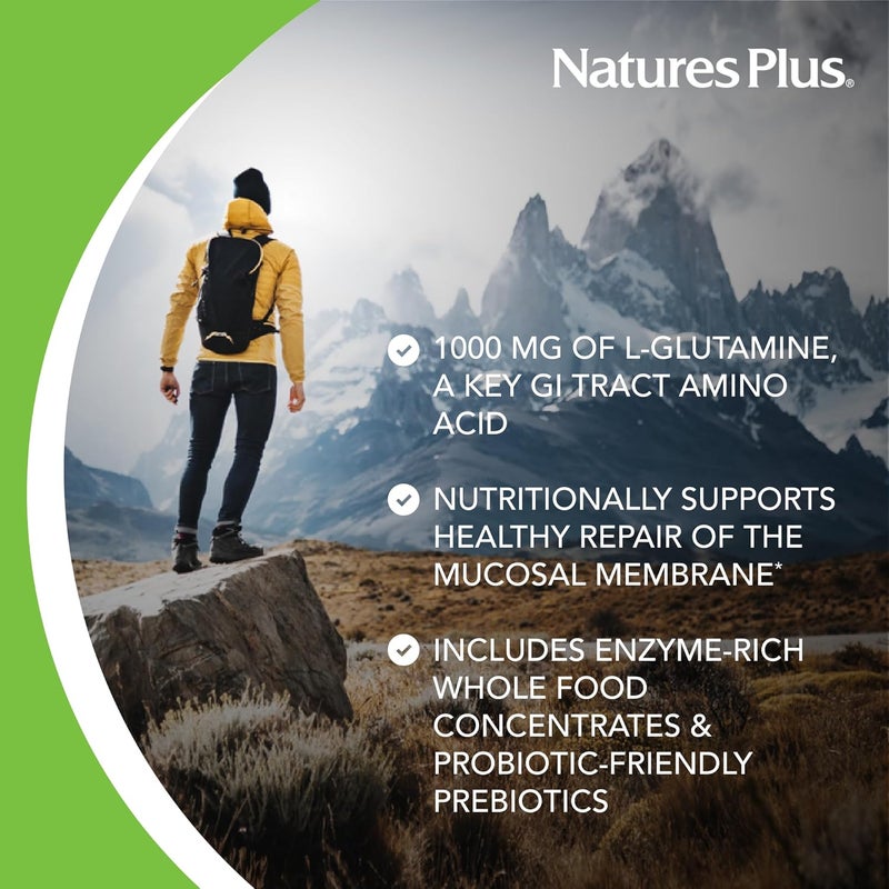 NaturesPlus GI Natural Total Digestive Wellness  90 BiLayered Tablets  With LGlutamine Probiotics Prebiotics  Enzymes  Gluten Free  30 Servings - Image 3