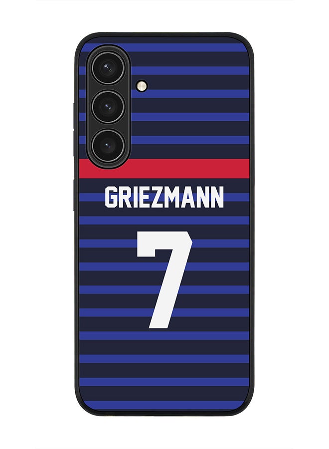 Stylizedd Rugged Black edge case for Samsung Galaxy S24 Plus, Slim fit Thin Cover- Football Team-France, Player Name-Griezmann - Image 1