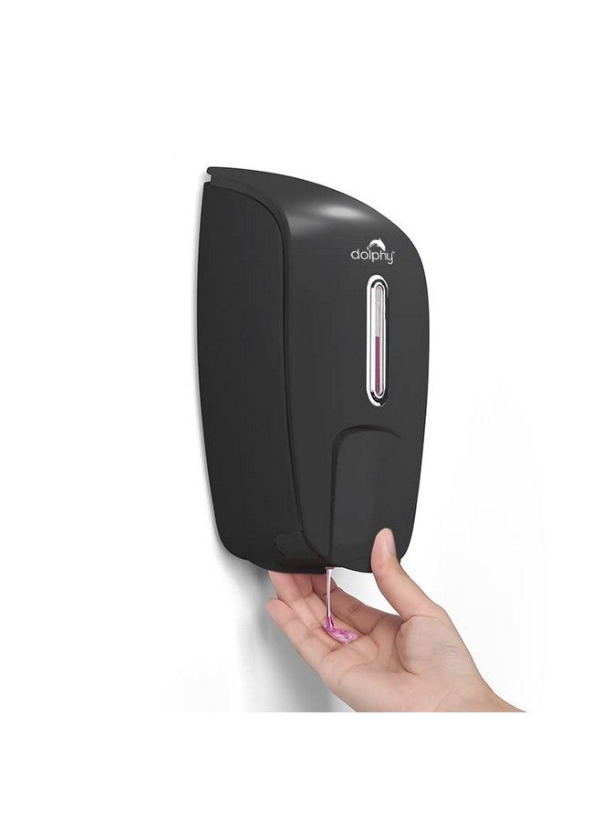 دولفي موزع صابون سائل دولفي ABS للحمام والمطبخ - 800 مل - أسود - Image 1