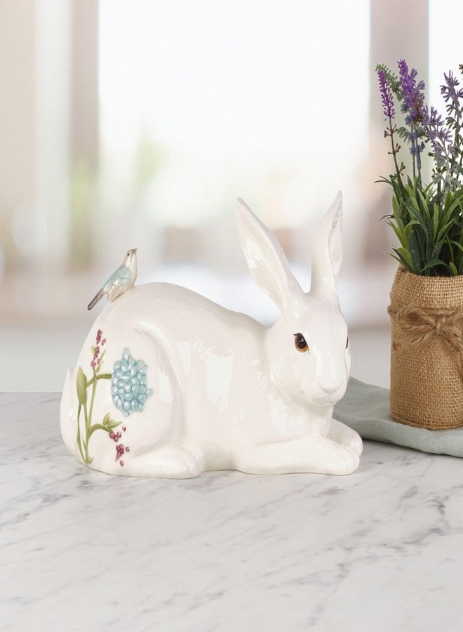 Fitz & Floyd Fitz and Floyd Meadow Rabbit Ceramic Decorative Resting Figurine, 10 Inch - Image 5
