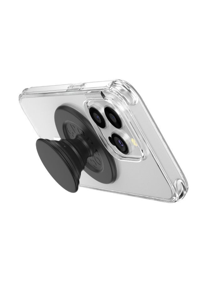 POPSOCKETS MagSafe PopGrip Matte | Magnetic Phone Grip & Stand, Strong Magnet, for iPhone 15/14/13/12 & MagSafe Cases, Included Adapter Ring for non-MagSafe Phones & Cases - Black - Image 4