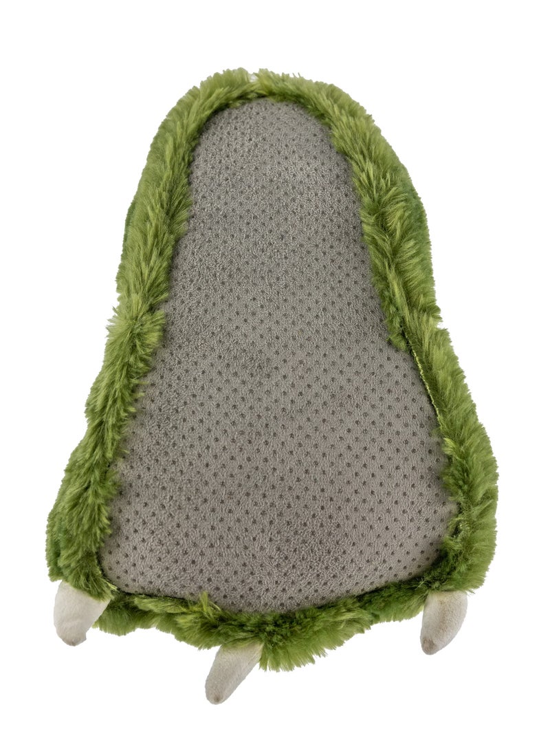 Lazy One Animal Paw Slippers for Kids and Adults, Fun Costume for Kids, Cozy Furry Slippers, Dinosaur (Green, X-Small) - Image 4