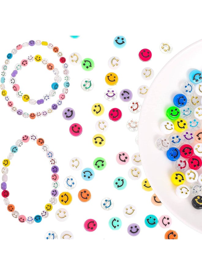 Specification:Material: acrylicColor: as shown in the picture Quantity: 200pcs beads + crystal ropeFeatures: 1. The smiley face beads is cute and personalized, it is suitable for making necklace, bracelet, earring, keychains, ornaments, sweater chains, anklet, cellphone decorative accessories, etc.2. Beads bracelets kit is a good choice for jewelry making and DIY craft, improve hand eye coordination, improve the practical ability. age includes: 200 x beads 1 x crystal rope
Specification:Material: acrylicColor: as shown in the picture Quantity: 200pcs beads + crystal ropeFeatures: 1. The smiley face beads is cute and personalized, it is suitable for making necklace, bracelet, earring, keychains, ornaments, sweater chains, anklet, cellphone decorative accessories, etc.2. Beads bracelets kit is a good choice for jewelry making and DIY craft, improve hand eye coordination, improve the practical ability. age includes: 200 x beads 1 x crystal rope  - Image 1