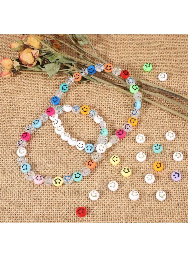 Specification:Material: acrylicColor: as shown in the picture Quantity: 200pcs beads + crystal ropeFeatures: 1. The smiley face beads is cute and personalized, it is suitable for making necklace, bracelet, earring, keychains, ornaments, sweater chains, anklet, cellphone decorative accessories, etc.2. Beads bracelets kit is a good choice for jewelry making and DIY craft, improve hand eye coordination, improve the practical ability. age includes: 200 x beads 1 x crystal rope
Specification:Material: acrylicColor: as shown in the picture Quantity: 200pcs beads + crystal ropeFeatures: 1. The smiley face beads is cute and personalized, it is suitable for making necklace, bracelet, earring, keychains, ornaments, sweater chains, anklet, cellphone decorative accessories, etc.2. Beads bracelets kit is a good choice for jewelry making and DIY craft, improve hand eye coordination, improve the practical ability. age includes: 200 x beads 1 x crystal rope  - Image 3