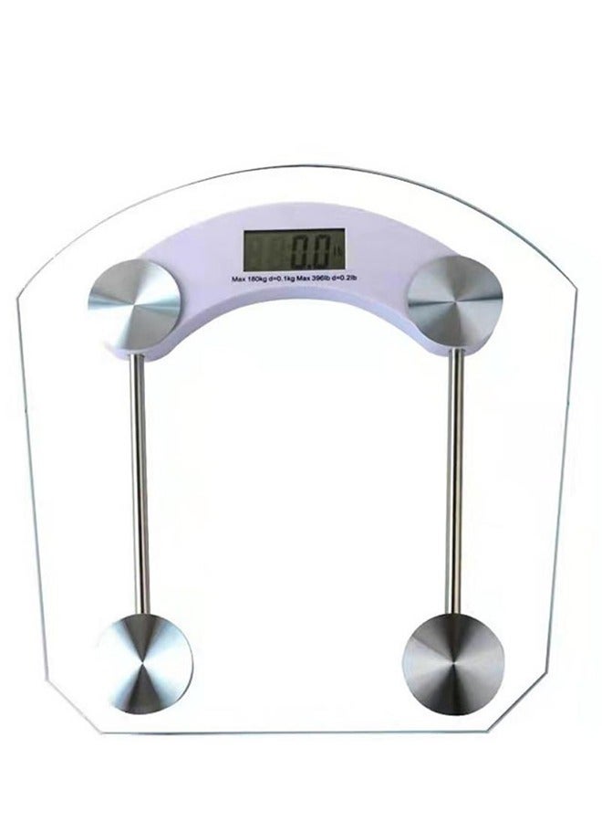 Electronic Digital Multi-Functional,Wireless Body Fat Scale,Home Use,Intelligent Body Weight Scale with Led Display,Max 396 lbs White - Image 1