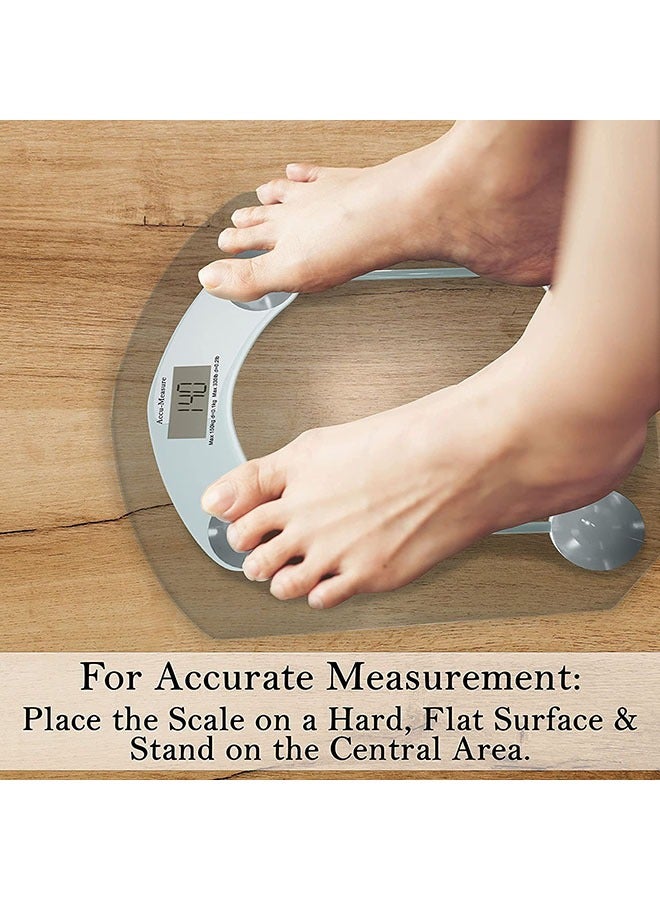Electronic Digital Multi-Functional,Wireless Body Fat Scale,Home Use,Intelligent Body Weight Scale with Led Display,Max 396 lbs White - Image 4
